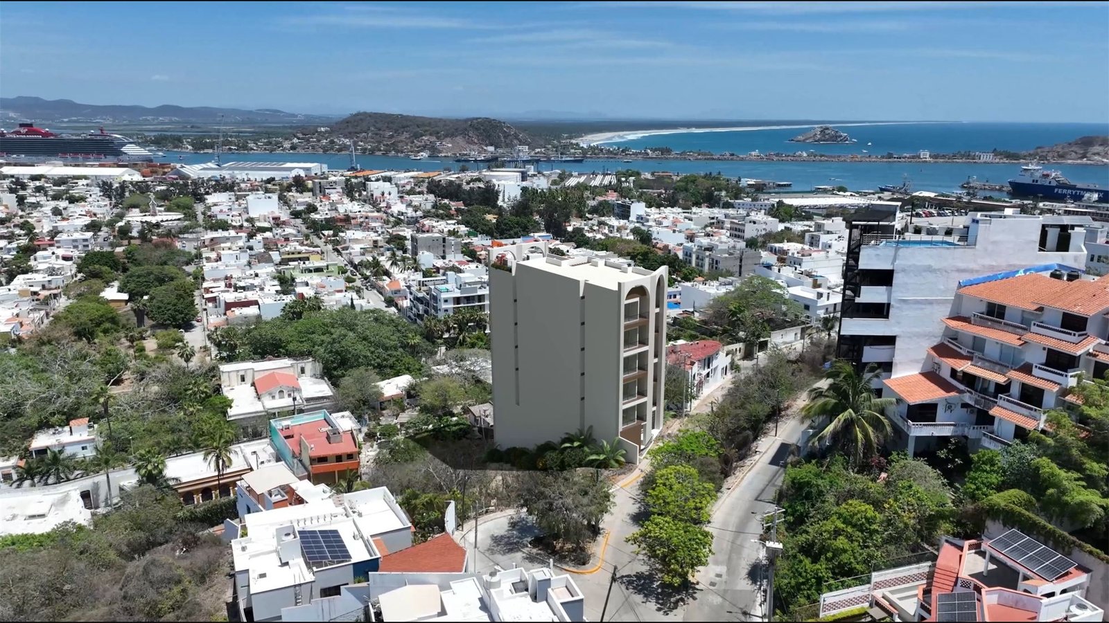 Puerto Vigía sobre el Cerro del Vigía con vista al puerto y al Pacífico en Mazatlán
